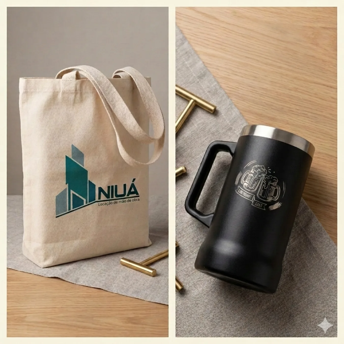 Kit Ecobag + Caneca Térmica